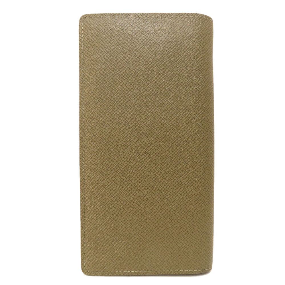 Louis Vuitton Portefeuille Brazza Taiga Wallet Leather Long Black